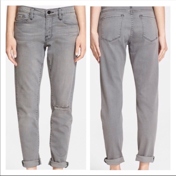 Frame faded gray jeans distressed knee size 25 - Picture 1 of 6